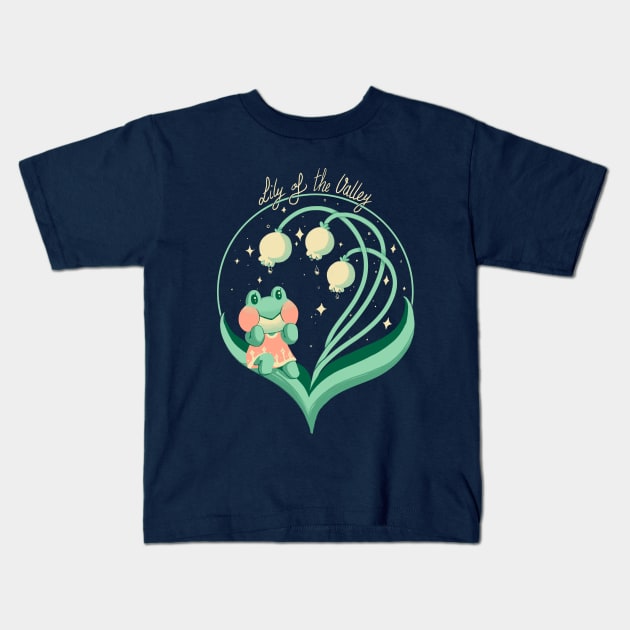 Lily of the Valley Kids T-Shirt by TheTeenosaur